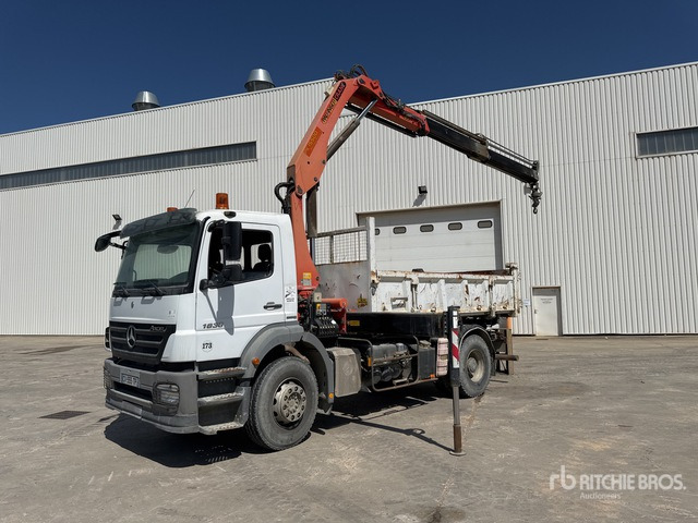 2008 Mercedes Axor 1833 2008 Palfinger PK15500 6100 kg ... Dump Truck with Crane - Tipvogn lastbil, Lastbil med kran: billede 3 2008 Mercedes Axor 1833 2008 Palfinger PK15500 6100 kg ... Dump Truck with Crane - Tipvogn lastbil, Lastbil med kran: billede 3