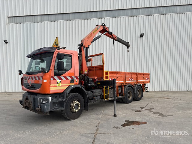 2009 Renault Premium 2008 Palfinger PK15500 5750 kg ... Flatbed Truck with Crane - Lastbil med lad, Lastbil med kran: billede 3 2009 Renault Premium 2008 Palfinger PK15500 5750 kg ... Flatbed Truck with Crane - Lastbil med lad, Lastbil med kran: billede 3