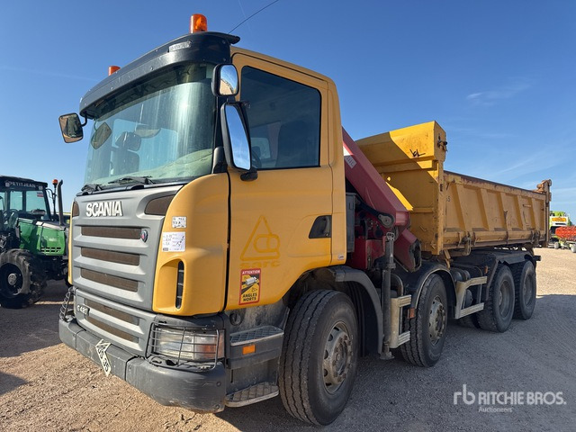 2009 Scania G420 2008 HMF 1720K2 3610 kg Articul ... Dump Truck with Crane - Tipvogn lastbil, Lastbil med kran: billede 2 2009 Scania G420 2008 HMF 1720K2 3610 kg Articul ... Dump Truck with Crane - Tipvogn lastbil, Lastbil med kran: billede 2