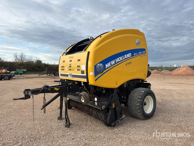 2014 New Holland Roll-Belt 180 Cropcutter Presse A Balles Rondes 1 Essieu S/A Round Baler - Rundballepresse: billede 1 2014 New Holland Roll-Belt 180 Cropcutter Presse A Balles Rondes 1 Essieu S/A Round Baler - Rundballepresse: billede 1
