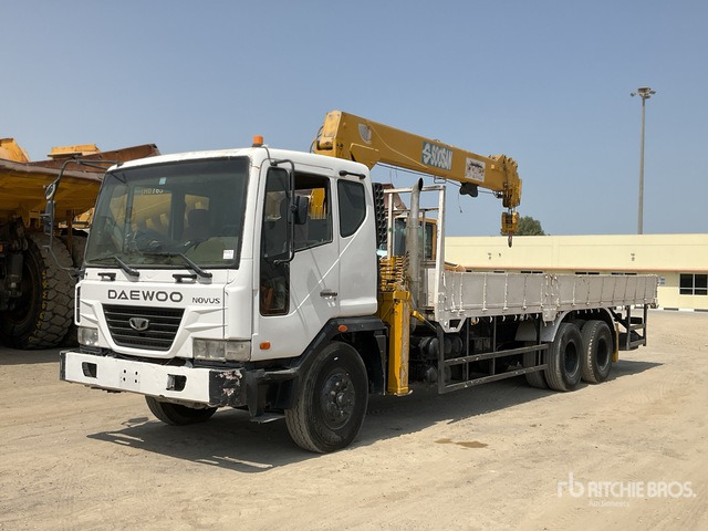 2008 Daewoo Novus K9A6F Soosan SCS746L Straight Boom on 6x4 Boom Truck - Luftkompressor: billede 2 2008 Daewoo Novus K9A6F Soosan SCS746L Straight Boom on 6x4 Boom Truck - Luftkompressor: billede 2