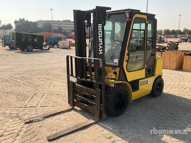 2014 Hyundai 30DF-7 3 ton Forklift - Diesel gaffeltruck: billede 1 2014 Hyundai 30DF-7 3 ton Forklift - Diesel gaffeltruck: billede 1