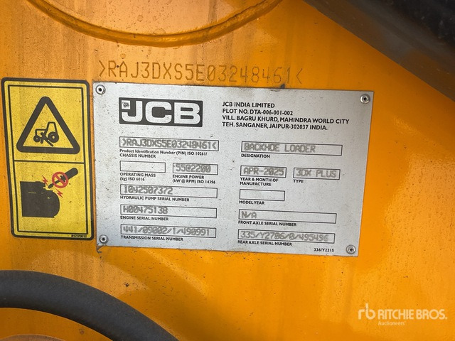 2025 JCB 3DX 4x2 (Unused) Backhoe Loader - Gravelæssemaskine: billede 2 2025 JCB 3DX 4x2 (Unused) Backhoe Loader - Gravelæssemaskine: billede 2