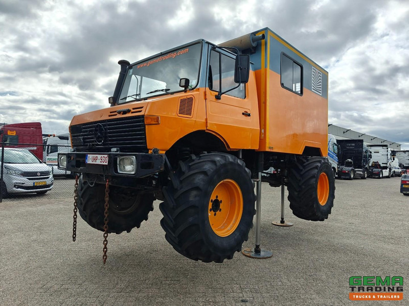 Mercedes-Benz Unimog 1300L 4x4 Handgeschakeld - GeslotenBak - PTO - Hydr. steunpoten - Webasto - SondeerWagen - Lastbil: billede 1 Mercedes-Benz Unimog 1300L 4x4 Handgeschakeld - GeslotenBak - PTO - Hydr. steunpoten - Webasto - SondeerWagen - Lastbil: billede 1