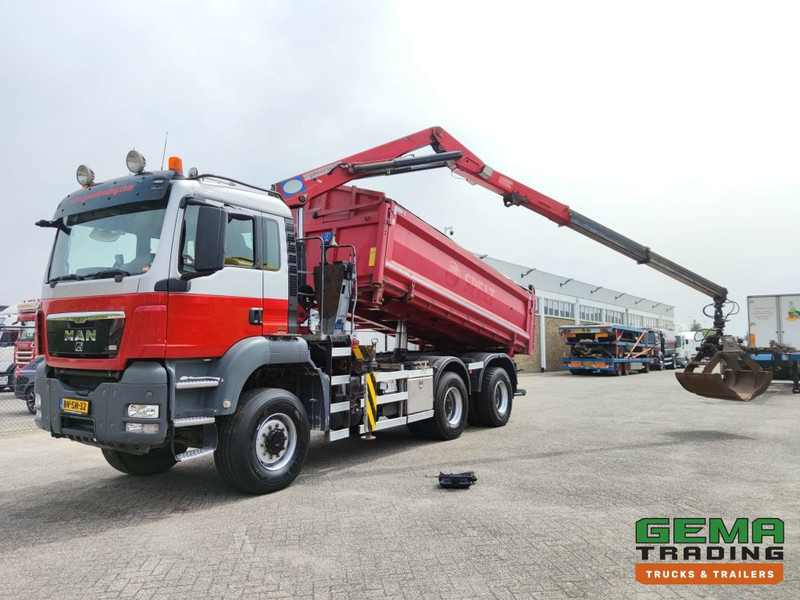 MAN TGS 26.400 6x6 4 Daycab Euro4 - HMF1643Z2 - Hyva 2-Zijdige Kipper 5.4m. - REBUILT ENGINE - TOP! (V584) - Tipvogn lastbil, Lastbil med kran: billede 1 MAN TGS 26.400 6x6 4 Daycab Euro4 - HMF1643Z2 - Hyva 2-Zijdige Kipper 5.4m. - REBUILT ENGINE - TOP! (V584) - Tipvogn lastbil, Lastbil med kran: billede 1
