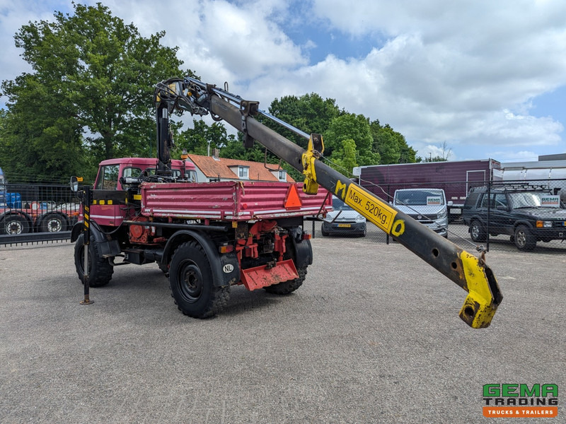 Unimog 416/U1100 4x4 - Hiab PK4600A - Open laadbak - Lier - Vangmuil/trekhaak - Mercedes Benz - Lastbil med kran: billede 4 Unimog 416/U1100 4x4 - Hiab PK4600A - Open laadbak - Lier - Vangmuil/trekhaak - Mercedes Benz - Lastbil med kran: billede 4