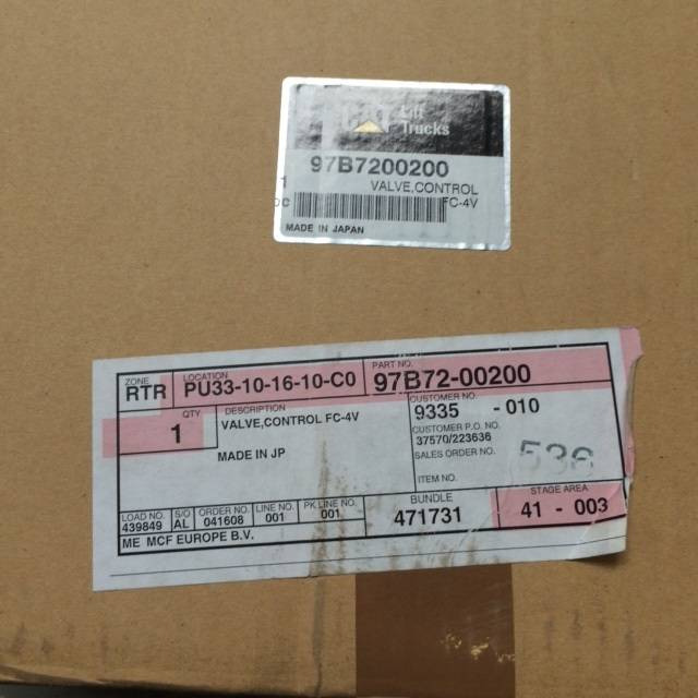 Control valve FC 4 valves - Hydraulisk ventil for Materialehåndteringsudstyr: billede 4 Control valve FC 4 valves - Hydraulisk ventil for Materialehåndteringsudstyr: billede 4