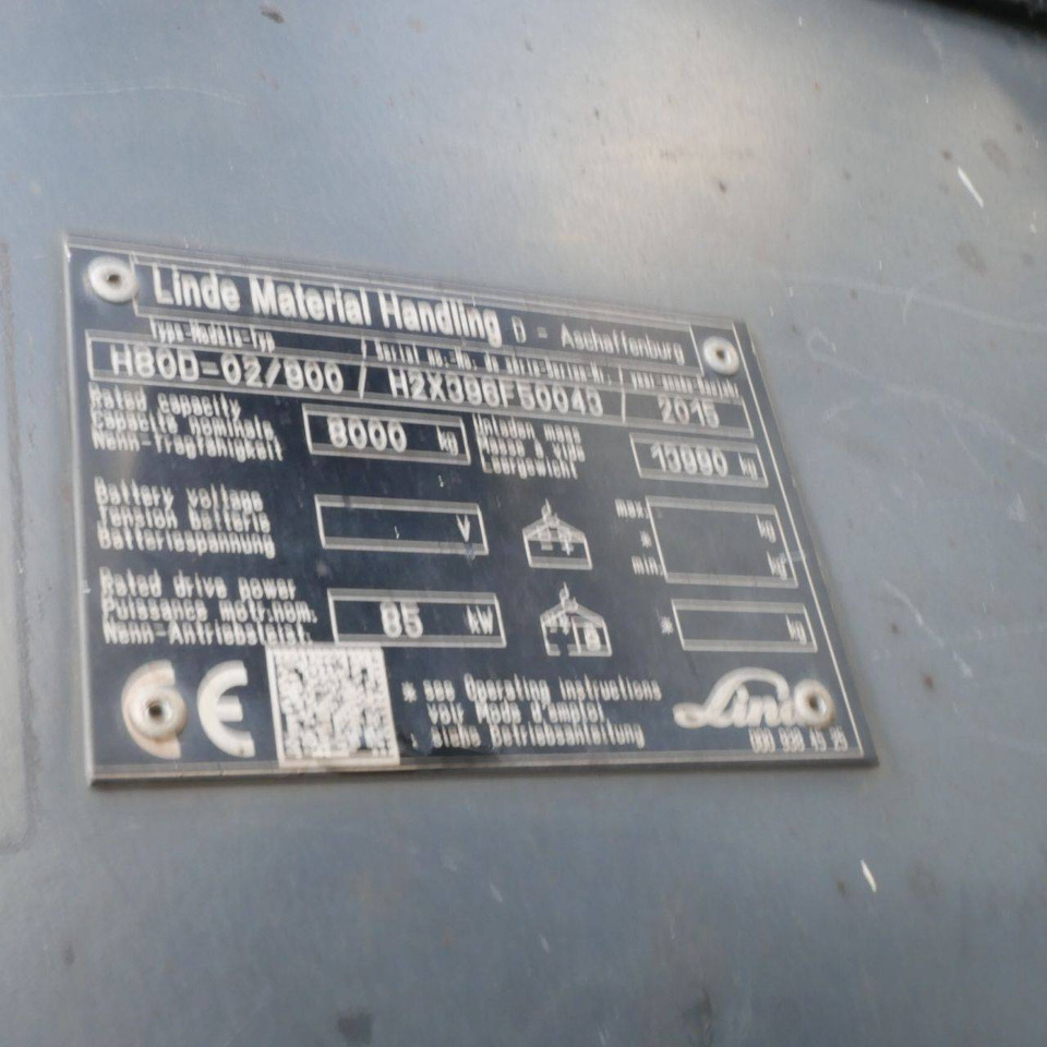 Diesel gaffeltruck Linde H80D/900 (396-02): billede 14