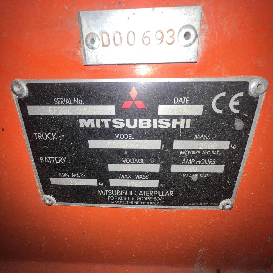 Mitsubishi FB25K-PAC - El gaffeltruck: billede 4 Mitsubishi FB25K-PAC - El gaffeltruck: billede 4