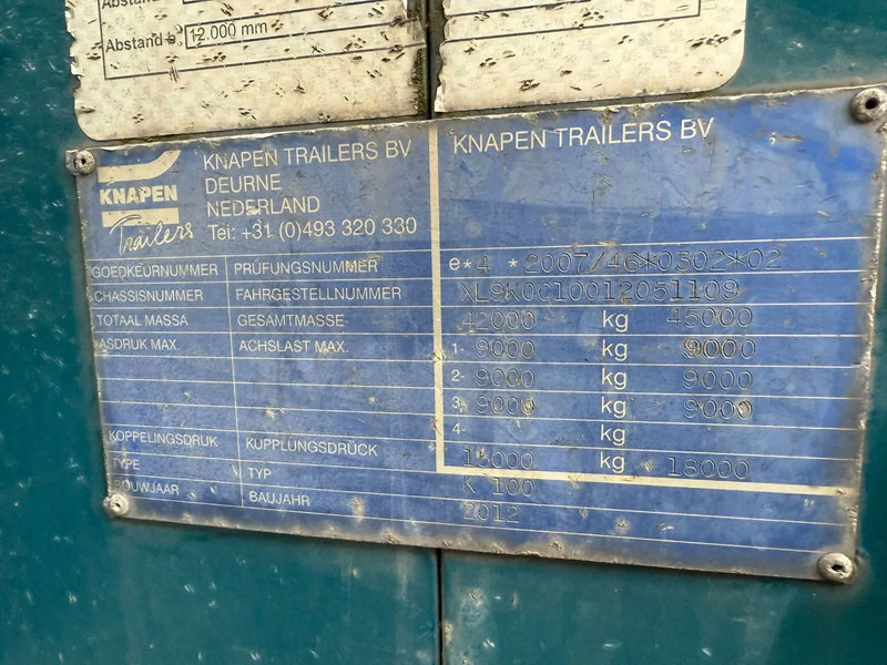 Knapen Trailers K100 92m3 Cargo Floor 10MM BPW - Walking floor sættevogn: billede 5 Knapen Trailers K100 92m3 Cargo Floor 10MM BPW - Walking floor sættevogn: billede 5