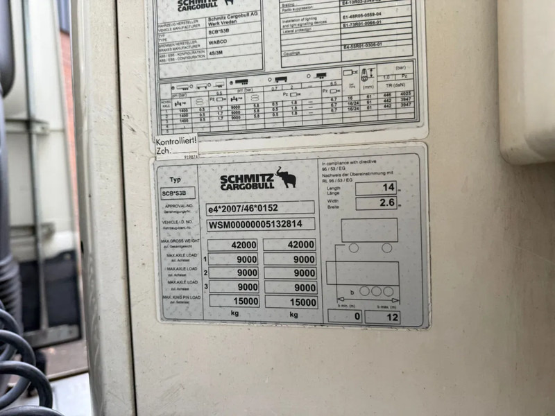 Isotermisk sættevogn Schmitz Cargobull SKO 24 5x Meatrails Rohrbahnen Fleisch Carrier Vector 1950MT lnclusief haken: billede 18