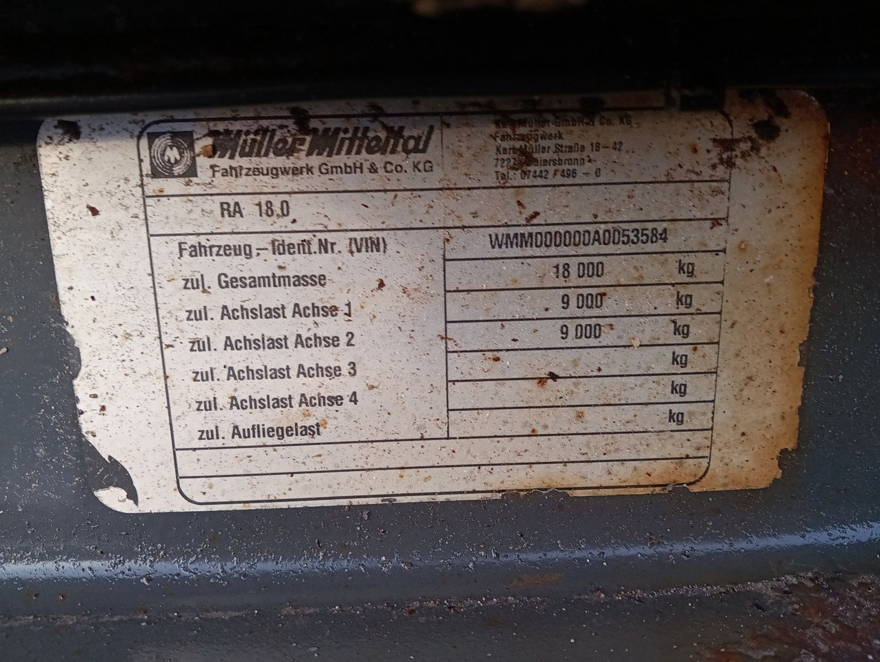 Müller-Mitteltal RA18 Abrollanhänger 7m BPW Trommel TÜV 5/2025 Müller-Mitteltal RA18 Abrollanhänger 7m BPW Trommel TÜV 5/2025 - Kroghejsvogn/ Skip loader anhænger: billede 3 Müller-Mitteltal RA18 Abrollanhänger 7m BPW Trommel TÜV 5/2025 Müller-Mitteltal RA18 Abrollanhänger 7m BPW Trommel TÜV 5/2025 - Kroghejsvogn/ Skip loader anhænger: billede 3