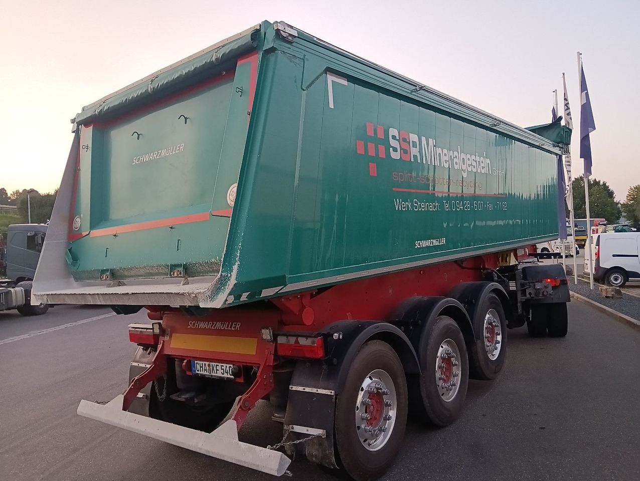 Schwarzmüller 3-A Alumulde ALCOA 27m3 SAF Lift 5,4t el.Verdeck - Tipvogn sættevogn: billede 2 Schwarzmüller 3-A Alumulde ALCOA 27m3 SAF Lift 5,4t el.Verdeck - Tipvogn sættevogn: billede 2