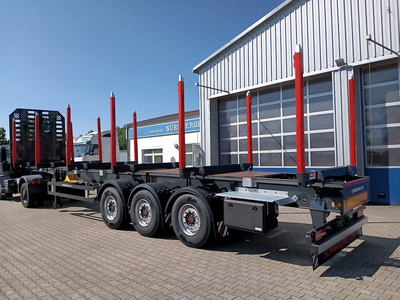 Schwarzmüller 3-A Rungensattel 6xExte144S 5560kg NEU sofort Schwarzmüller 3-A Rungensattel 6xExte144S 5560kg NEU sofort - Sættevogn til tømmer: billede 4 Schwarzmüller 3-A Rungensattel 6xExte144S 5560kg NEU sofort Schwarzmüller 3-A Rungensattel 6xExte144S 5560kg NEU sofort - Sættevogn til tømmer: billede 4