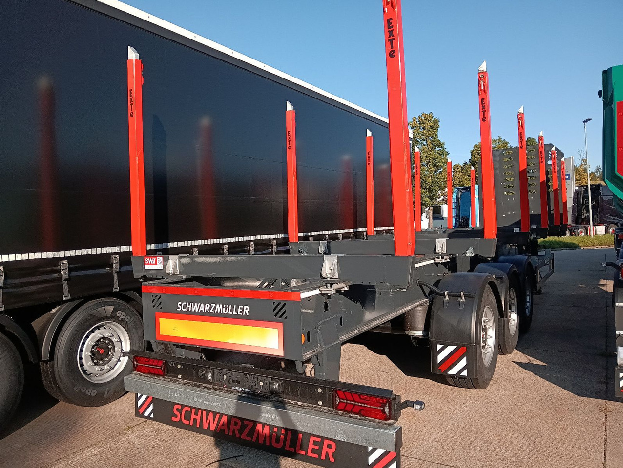 Schwarzmüller 3-A Rungensattel 6xExte144S 5560kg NEU sofort Schwarzmüller 3-A Rungensattel 6xExte144S 5560kg NEU sofort - Sættevogn til tømmer: billede 3 Schwarzmüller 3-A Rungensattel 6xExte144S 5560kg NEU sofort Schwarzmüller 3-A Rungensattel 6xExte144S 5560kg NEU sofort - Sættevogn til tømmer: billede 3