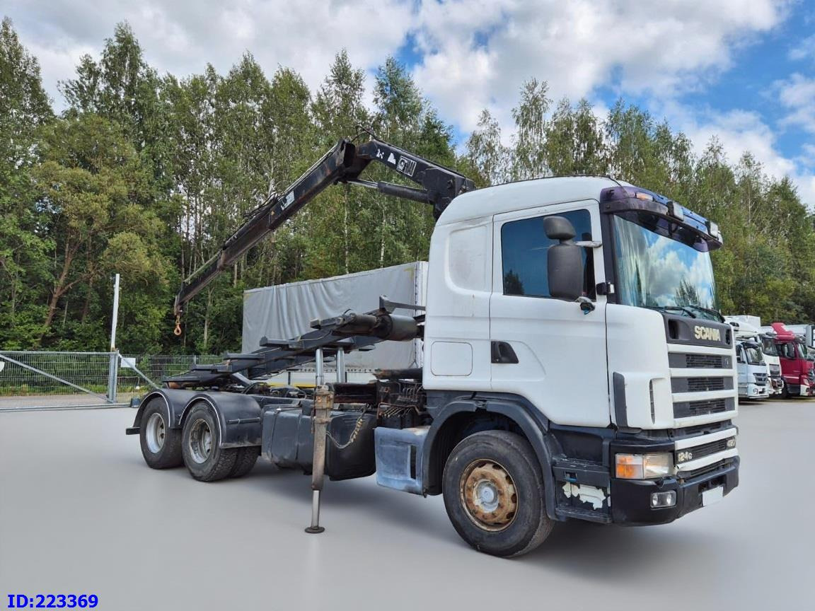 SCANIA R124 420 + Crane HIAB 140AW - Tipvogn lastbil: billede 4 SCANIA R124 420 + Crane HIAB 140AW - Tipvogn lastbil: billede 4