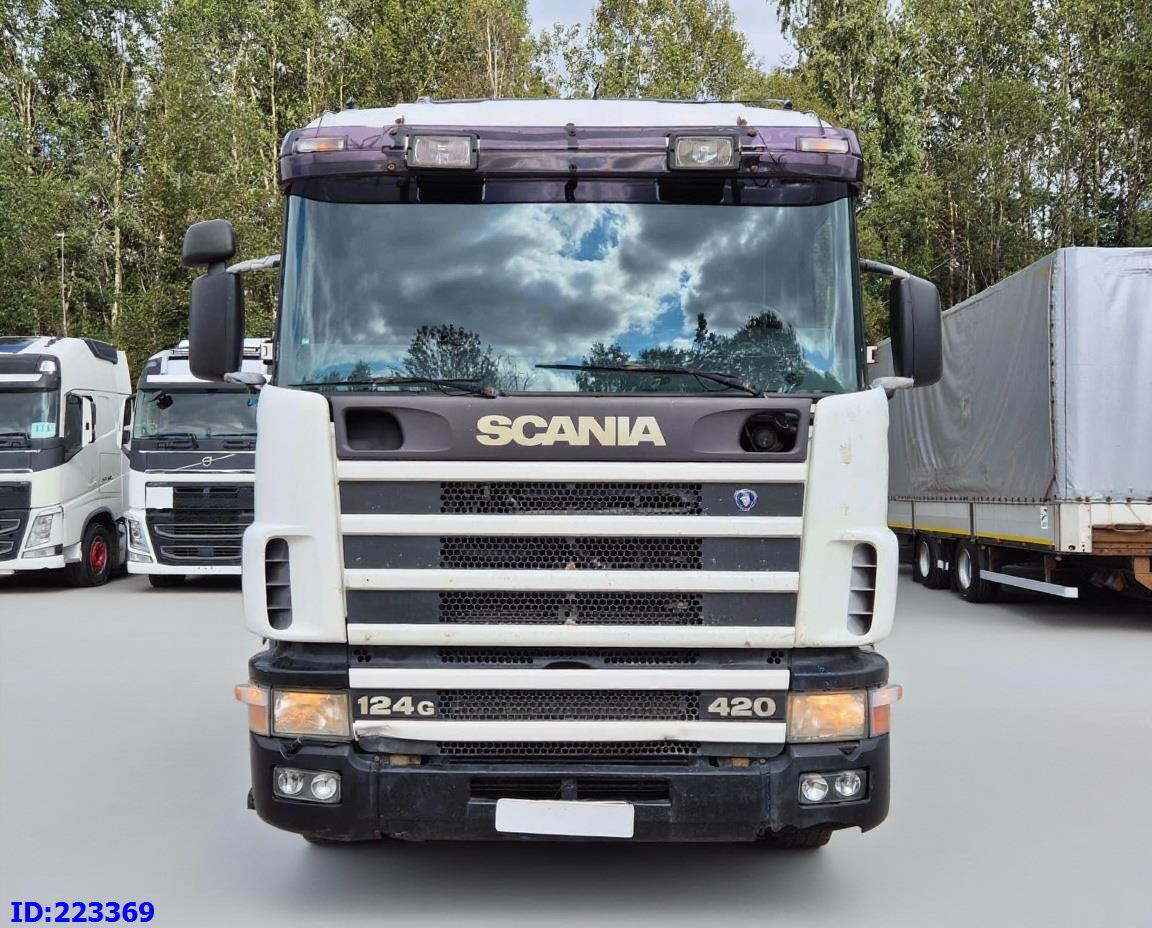 SCANIA R124 420 + Crane HIAB 140AW - Tipvogn lastbil: billede 2 SCANIA R124 420 + Crane HIAB 140AW - Tipvogn lastbil: billede 2
