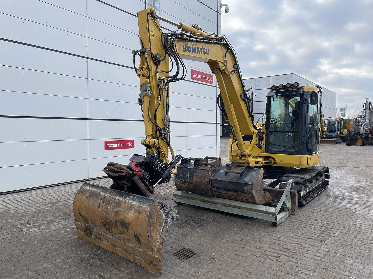 Komatsu PC88MR-10 med Topcon - Minigravemaskine: billede 1 Komatsu PC88MR-10 med Topcon - Minigravemaskine: billede 1