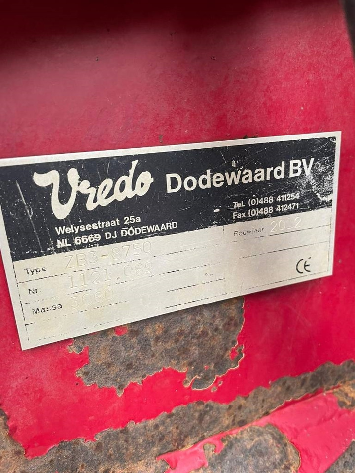 Vredo ZB3-8750 bemester - Møgspreder: billede 5 Vredo ZB3-8750 bemester - Møgspreder: billede 5