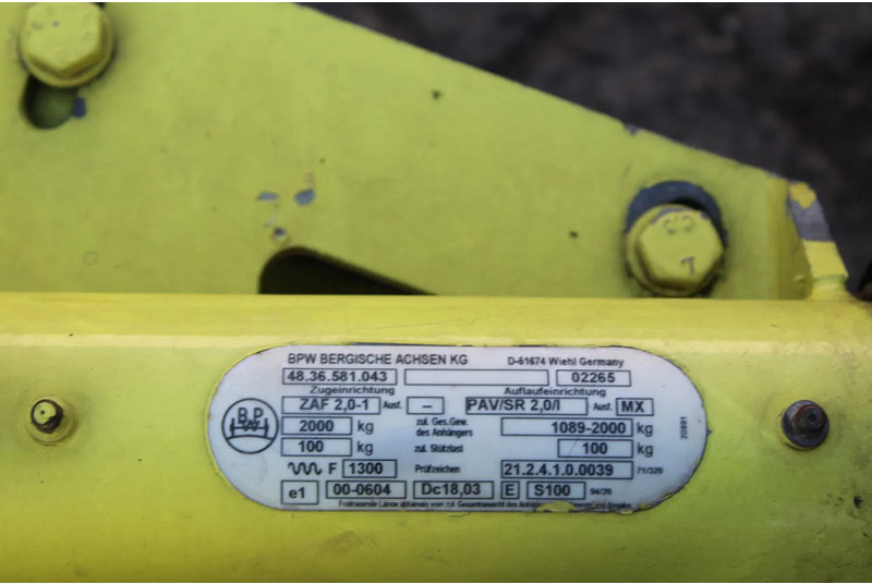 Trias 2 AXEL - Anhænger: billede 2 Trias 2 AXEL - Anhænger: billede 2