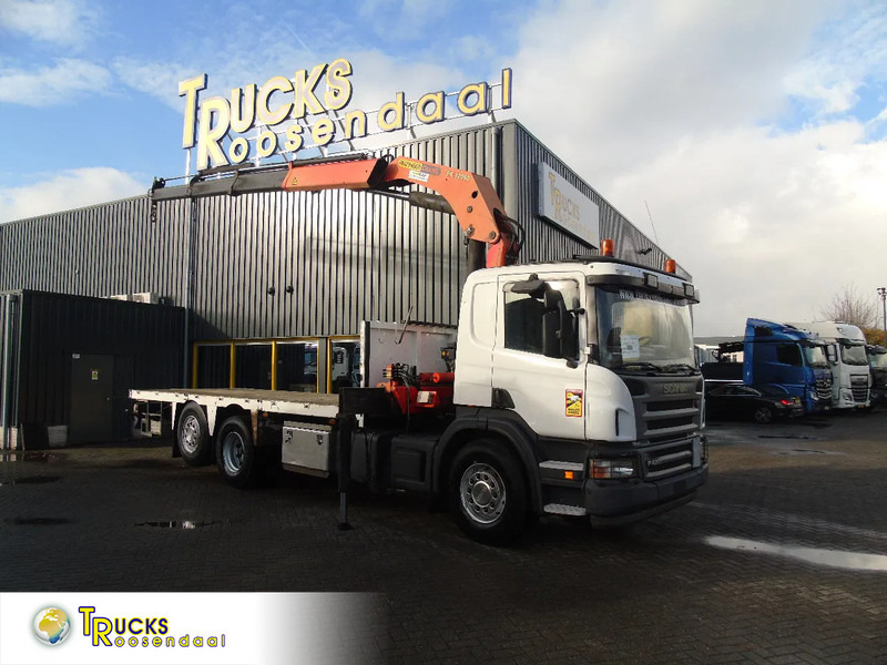 Scania P 420 + PALFINGER 32080 + STEERING + 6X2 - Lastbil med kran: billede 1 Scania P 420 + PALFINGER 32080 + STEERING + 6X2 - Lastbil med kran: billede 1
