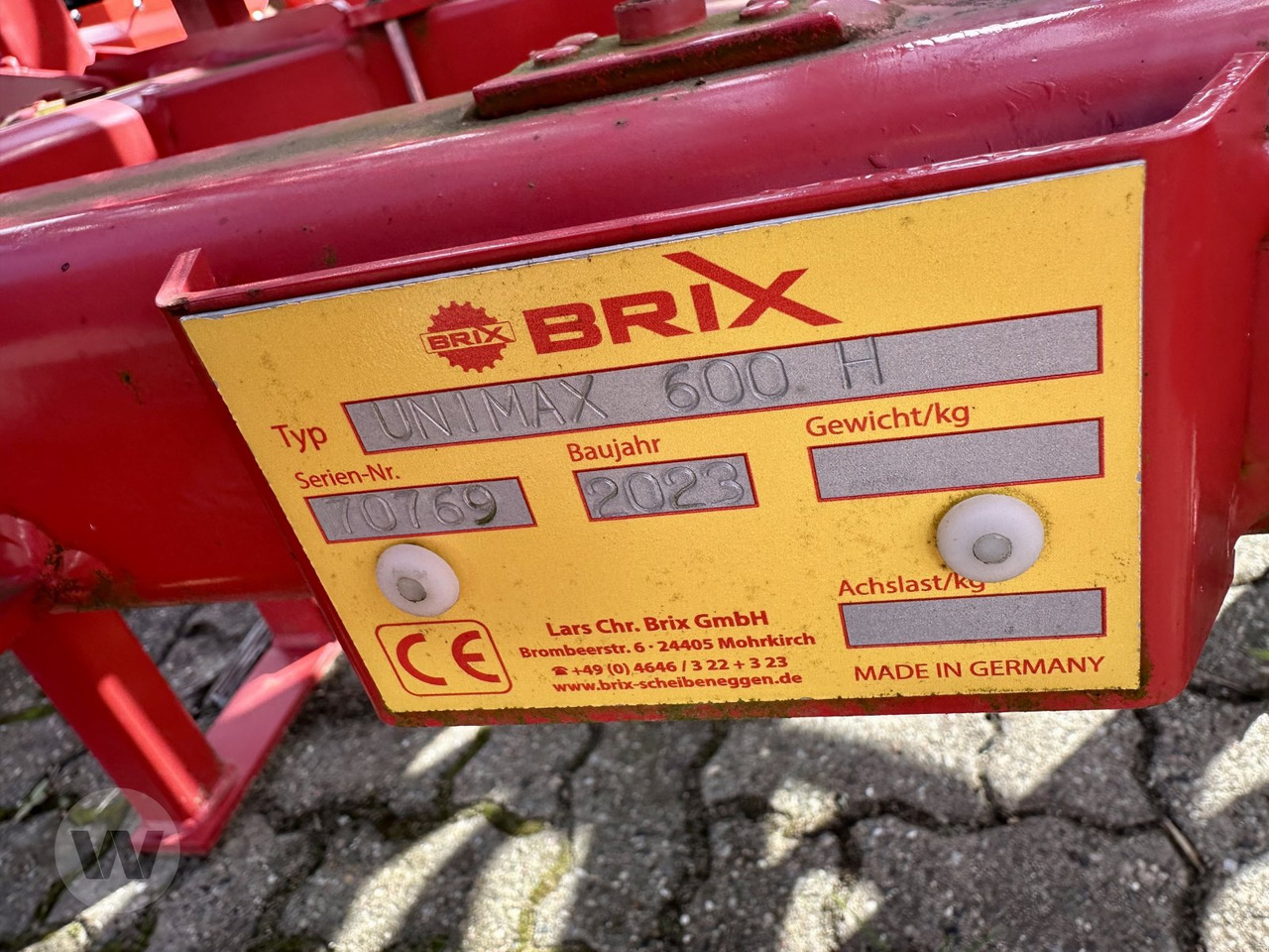 Brix UNIMAX 600 H - Kultivator: billede 5 Brix UNIMAX 600 H - Kultivator: billede 5