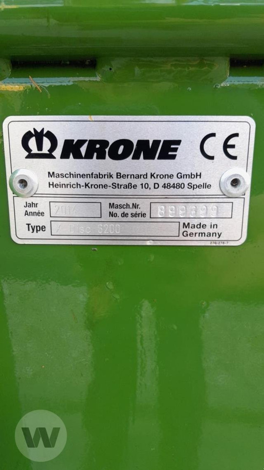 Krone X-Disc 6200 GPS-SW - Slåmaskine: billede 5 Krone X-Disc 6200 GPS-SW - Slåmaskine: billede 5