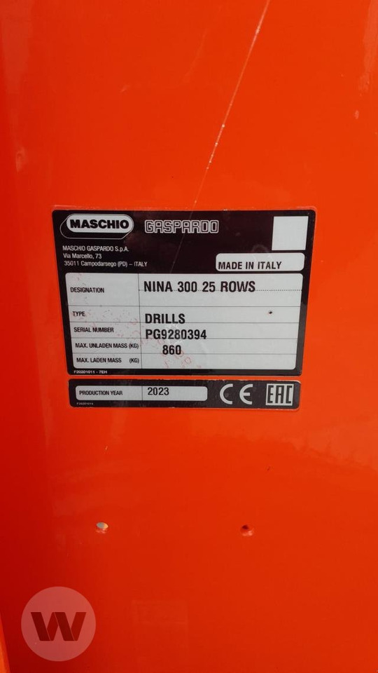Maschio Nina 30 - Såmaskine: billede 4 Maschio Nina 30 - Såmaskine: billede 4