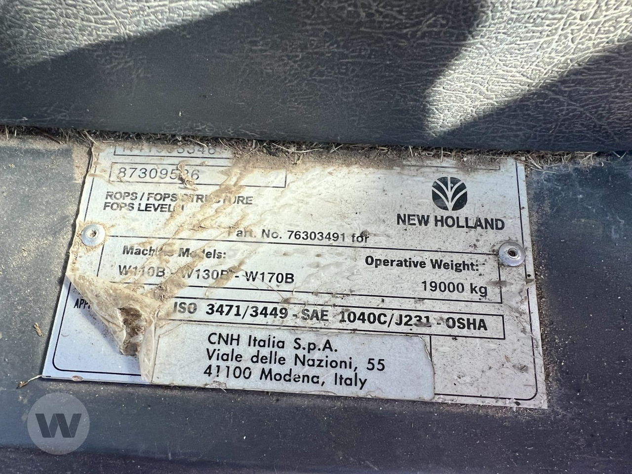 New Holland W 170 B - Gummihjulslæsser: billede 5 New Holland W 170 B - Gummihjulslæsser: billede 5