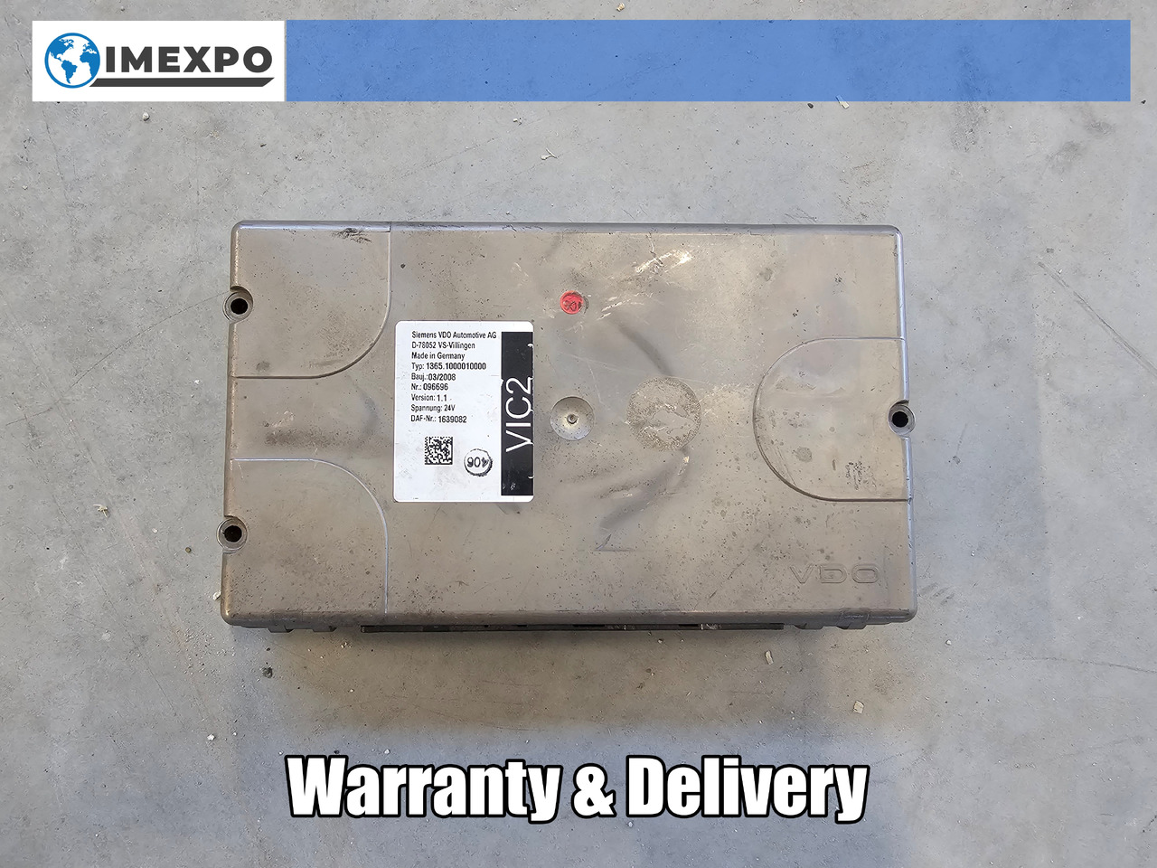 DAF XF CF / VIC2 CONTROL UNIT / 1639082 - Kontrol blok: billede 1 DAF XF CF / VIC2 CONTROL UNIT / 1639082 - Kontrol blok: billede 1