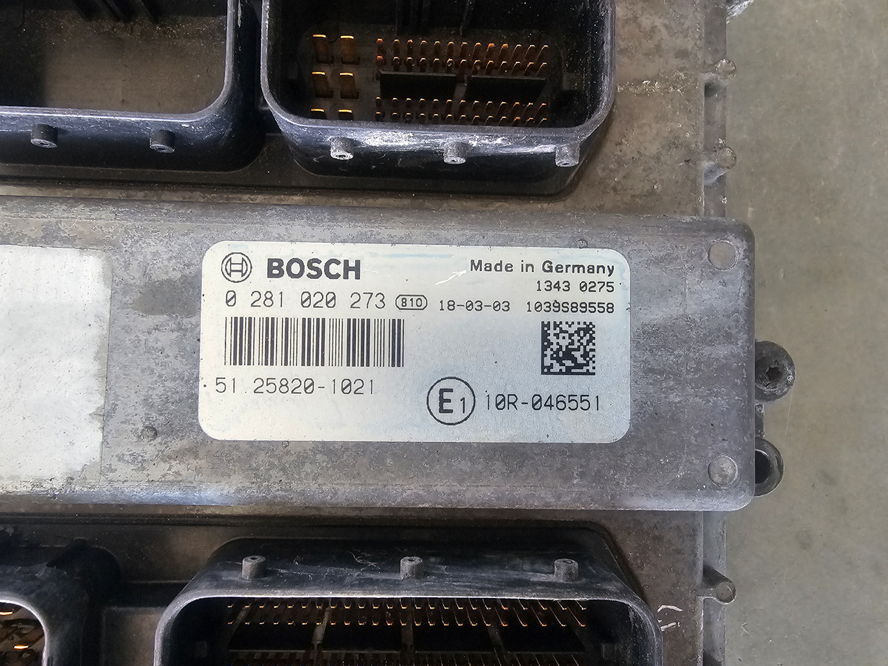 MAN TGS TGX EURO 6 / D2676 / ENGINE CONTROL UNIT - Kontrol blok: billede 3 MAN TGS TGX EURO 6 / D2676 / ENGINE CONTROL UNIT - Kontrol blok: billede 3