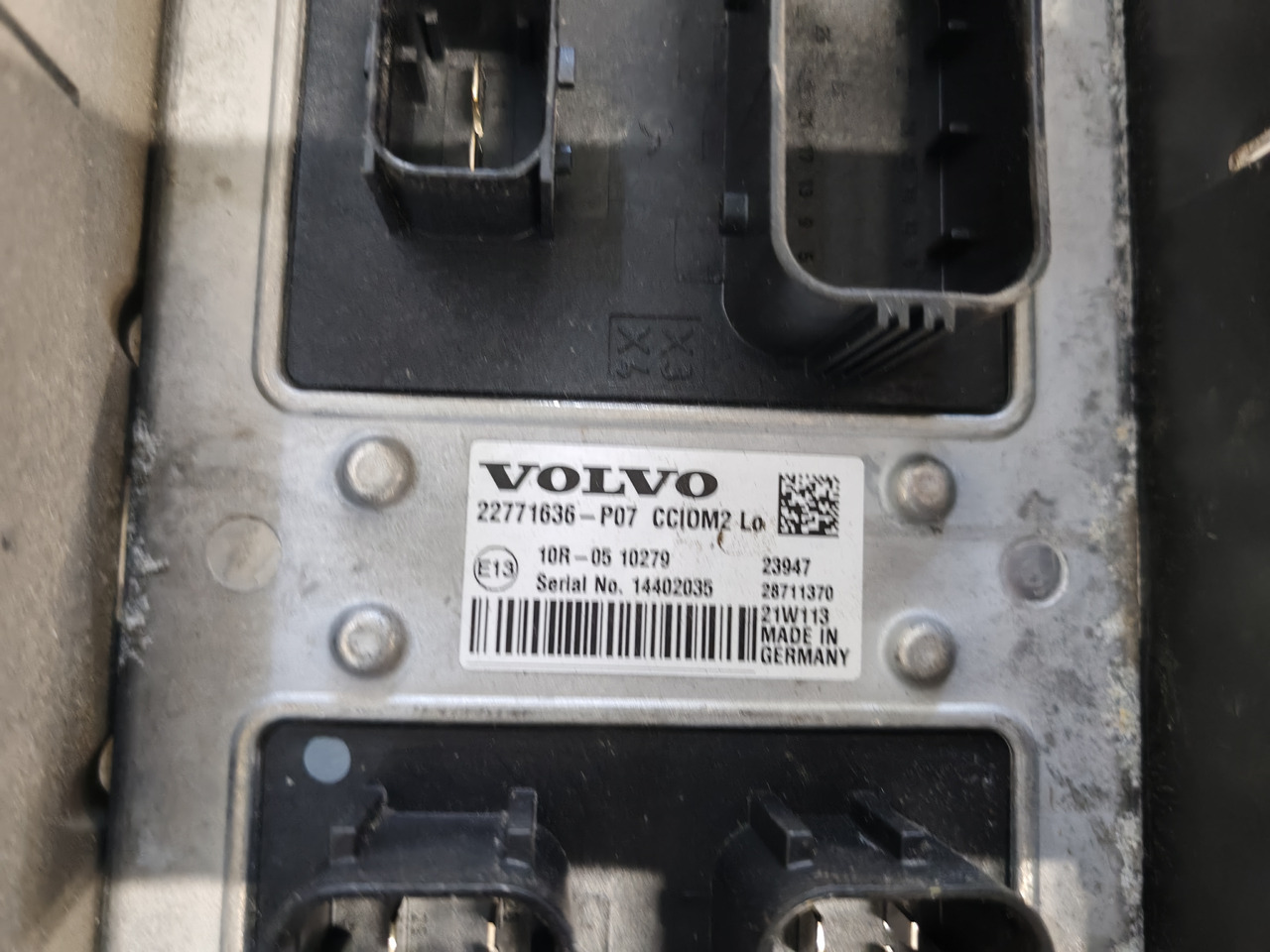 VOLVO FH5 FM5 EURO 6 / CCIOM2 Lo CONTROL UNIT/ 22771636 P02 - Kontrol blok: billede 3 VOLVO FH5 FM5 EURO 6 / CCIOM2 Lo CONTROL UNIT/ 22771636 P02 - Kontrol blok: billede 3