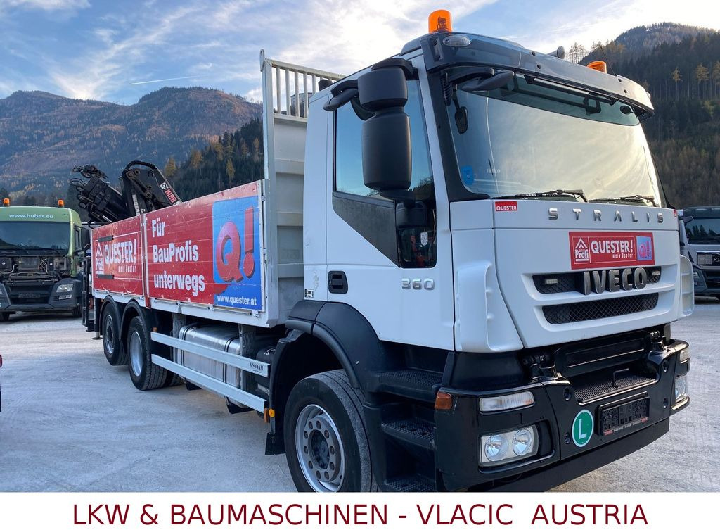 Iveco Stralis 360 Kran HIAB 166 4xHydr. Ladung 6,20m - Lastbil med lad, Lastbil med kran: billede 2 Iveco Stralis 360 Kran HIAB 166 4xHydr. Ladung 6,20m - Lastbil med lad, Lastbil med kran: billede 2
