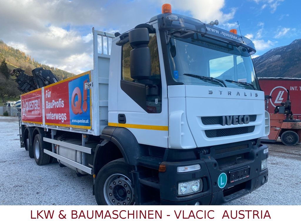 Iveco Stralis 360 Kran HIAB 166 Lift/Lenk Achsen 6x2 - Lastbil med lad, Lastbil med kran: billede 2 Iveco Stralis 360 Kran HIAB 166 Lift/Lenk Achsen 6x2 - Lastbil med lad, Lastbil med kran: billede 2