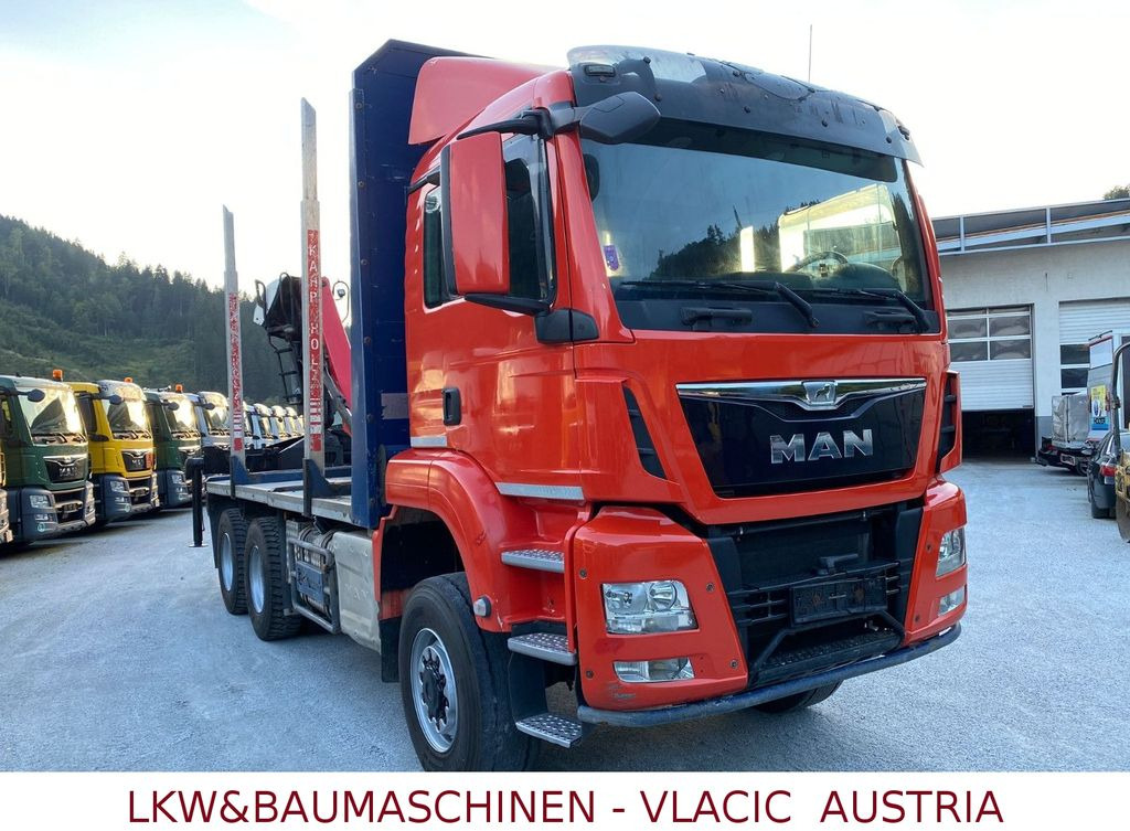 MAN TGS Holztransporter mit Kran Palfinger MAN TGS 33.480 6x6Holztransporter mit Kran Palfinger - Tømmerbil, Lastbil med kran: billede 2 MAN TGS Holztransporter mit Kran Palfinger MAN TGS 33.480 6x6Holztransporter mit Kran Palfinger - Tømmerbil, Lastbil med kran: billede 2
