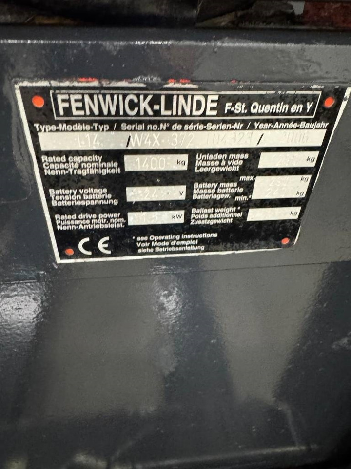 Linde 10848 L14  - Gaffeltruck: billede 5 Linde 10848 L14  - Gaffeltruck: billede 5