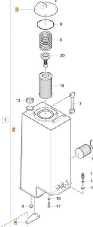 Case 35MK-01511CG - Hydraulisk tank for Entreprenørmaskin: billede 1 Case 35MK-01511CG - Hydraulisk tank for Entreprenørmaskin: billede 1