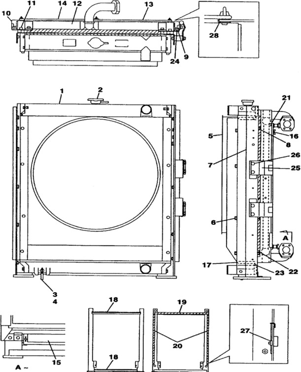 Case KRH1462 - KRH1630 - Ladeluftkøler for Landbrugsmaskine: billede 2 Case KRH1462 - KRH1630 - Ladeluftkøler for Landbrugsmaskine: billede 2