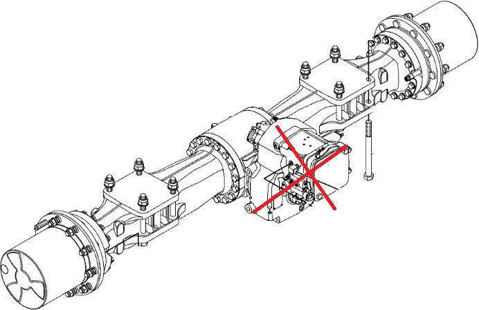 Caterpillar 3311410 - 4472049201 - Bagaksel for Entreprenørmaskin: billede 1 Caterpillar 3311410 - 4472049201 - Bagaksel for Entreprenørmaskin: billede 1