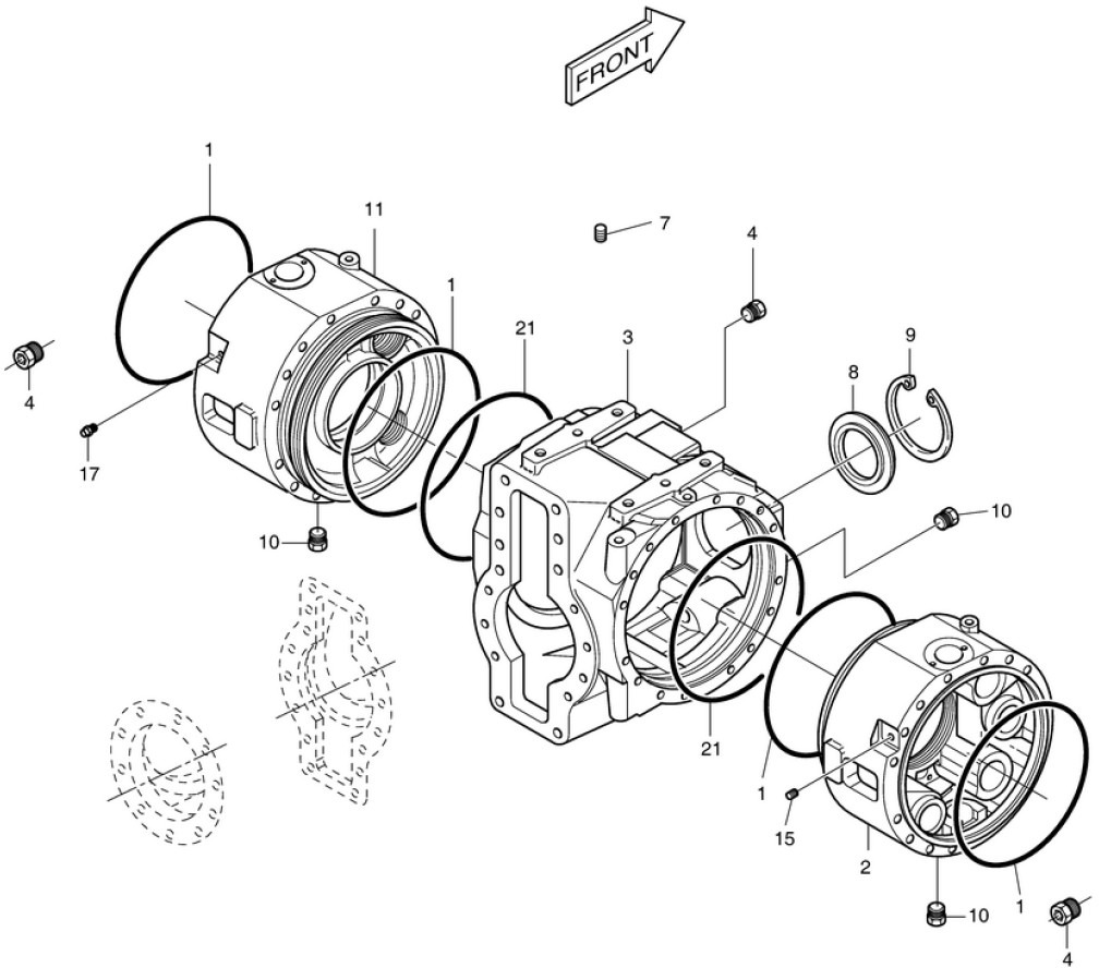 Doosan 190103-00047A - Foraksel for Entreprenørmaskin: billede 1 Doosan 190103-00047A - Foraksel for Entreprenørmaskin: billede 1