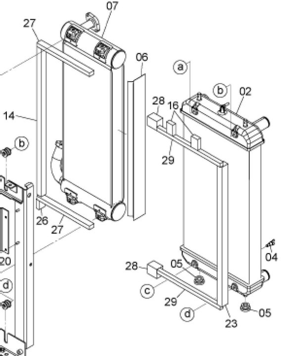 Hitachi YA00009861 - YA00043285 - Køler for Entreprenørmaskin: billede 1 Hitachi YA00009861 - YA00043285 - Køler for Entreprenørmaskin: billede 1