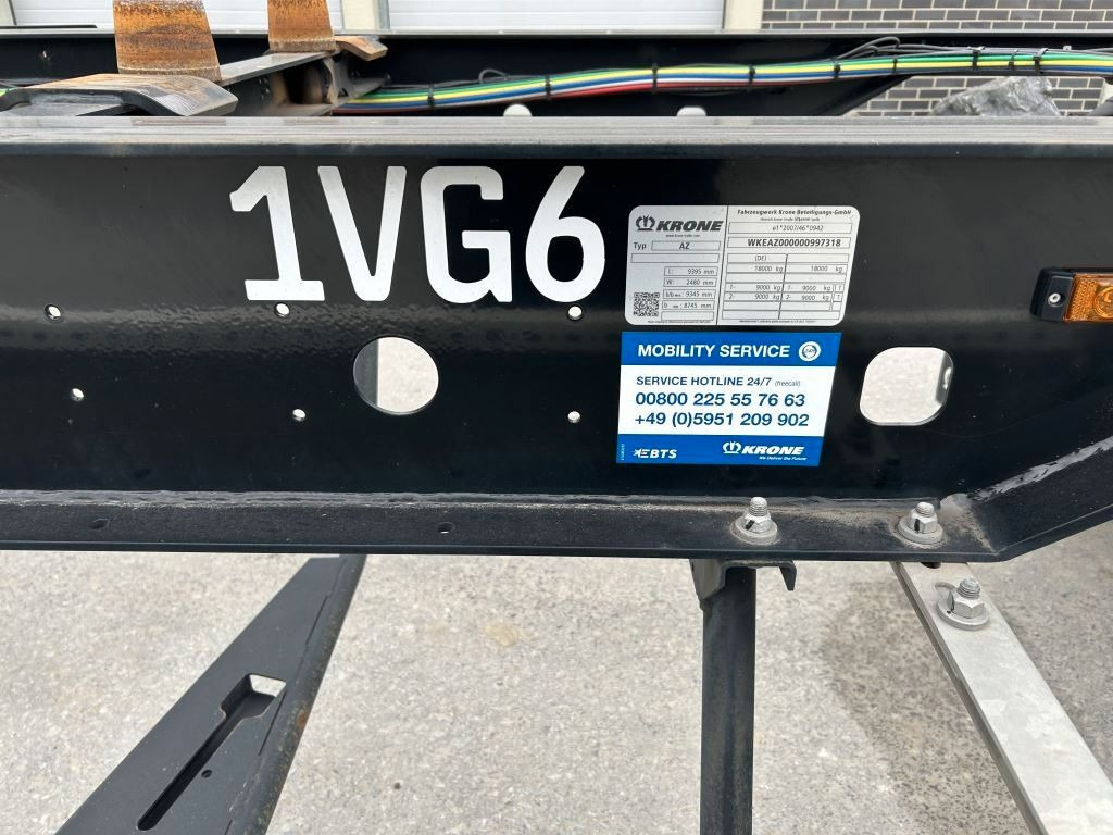 Krone 2 Achswechselfahrgestell, Typ: MAXI AZW 18 eL3B7 - Containerbil/ Veksellad påhængsvogn: billede 3 Krone 2 Achswechselfahrgestell, Typ: MAXI AZW 18 eL3B7 - Containerbil/ Veksellad påhængsvogn: billede 3