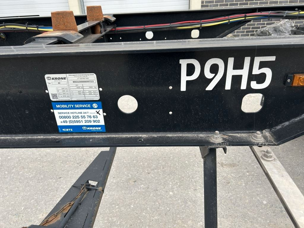 Krone 2 Achswechselfahrgestell, Typ: MAXI AZW 18 eL3B7 - Containerbil/ Veksellad påhængsvogn: billede 3 Krone 2 Achswechselfahrgestell, Typ: MAXI AZW 18 eL3B7 - Containerbil/ Veksellad påhængsvogn: billede 3