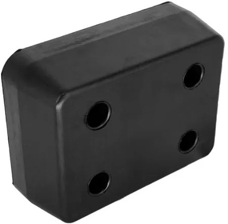 Ny Reservedel for Anhænger RUBBER BUFFER 130x170x60 4  HOLES: billede 1