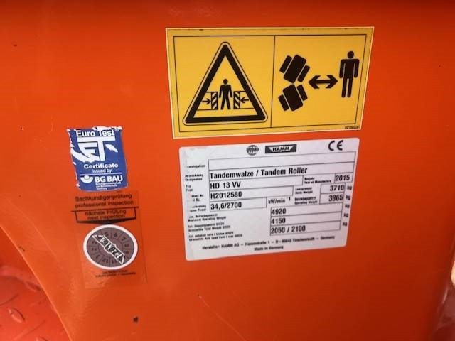 Tromle Hamm HD 13 VV, Vält: billede 11