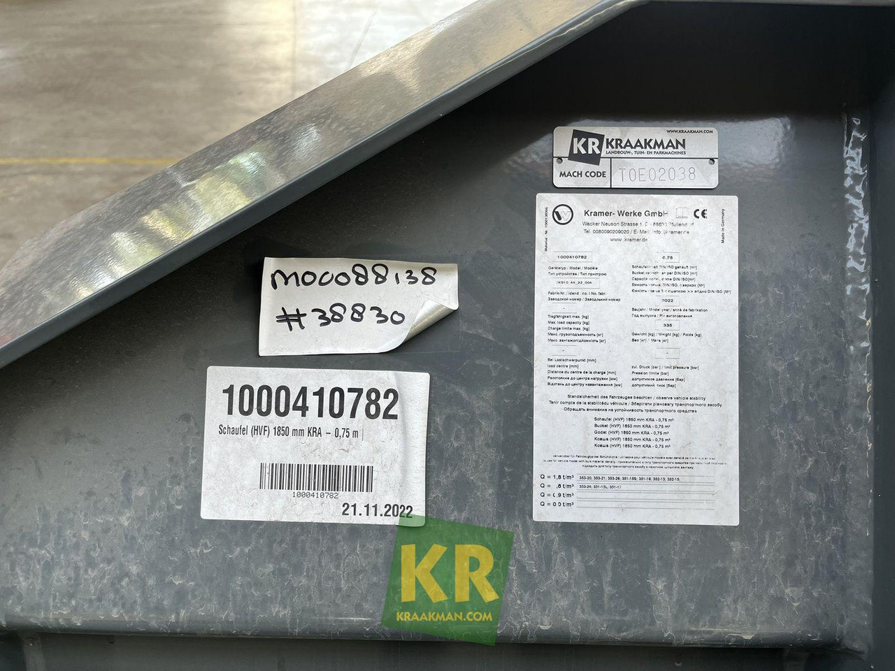 Voorzetstukken Kramer - Læsseskovl: billede 4 Voorzetstukken Kramer - Læsseskovl: billede 4