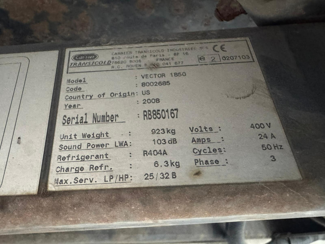 Chereau 2009 Vector 1850 – CBT223ER - Kølevogn sættevogn: billede 5 Chereau 2009 Vector 1850 – CBT223ER - Kølevogn sættevogn: billede 5