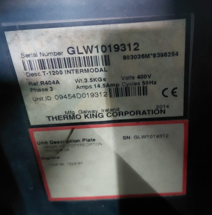 Thermo King T-1200 S/N : GLW1019312 - Køleanlæg: billede 2 Thermo King T-1200 S/N : GLW1019312 - Køleanlæg: billede 2