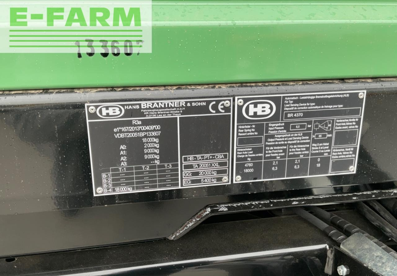 Landbrugs tipvogn Brantner TA 20051/2 XXL: billede 10 Landbrugs tipvogn Brantner TA 20051/2 XXL: billede 10