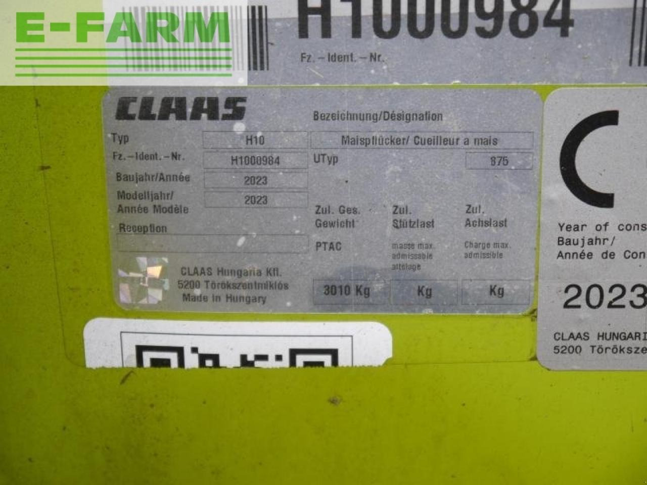 CLAAS corio 875 fc conspeed - Majsskærebord: billede 5 CLAAS corio 875 fc conspeed - Majsskærebord: billede 5